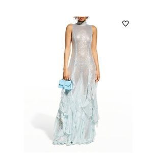 16Arlington - Aral Draped Ruffle Sequin Dress